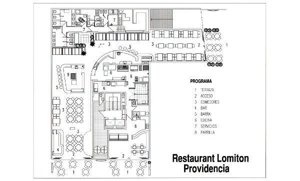 proyecto arquitectura Locales - Restaurant Lomiton Providencia 12
