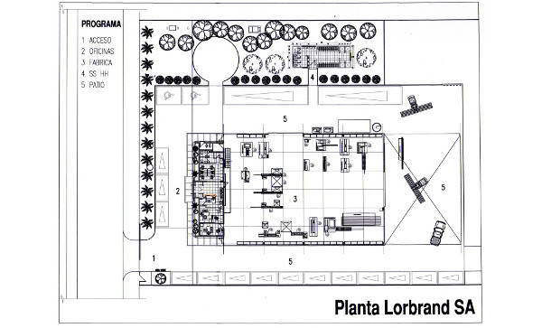 proyecto arquitectura Industriales - Planta Lorbrand 26